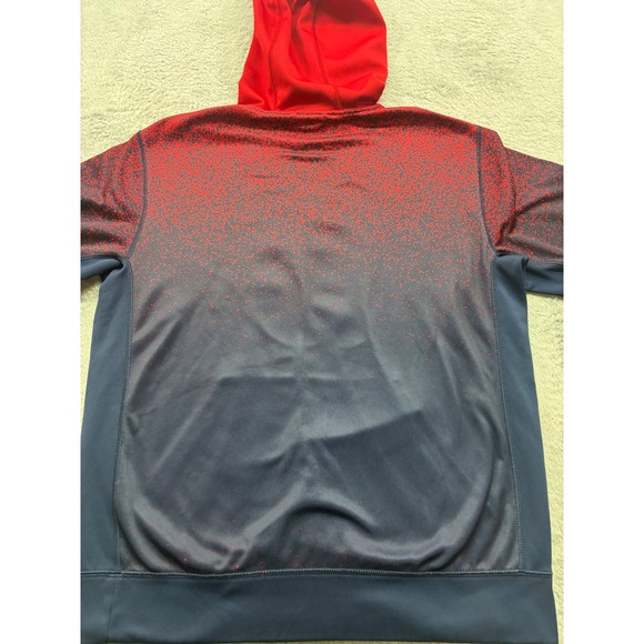 Nike Boston Red Sox MLB Performance Hoodie Mens Medium Red Navy B Logo - Picture 3 of 5